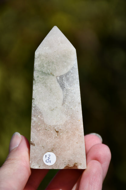Pink amethyst obelisk
