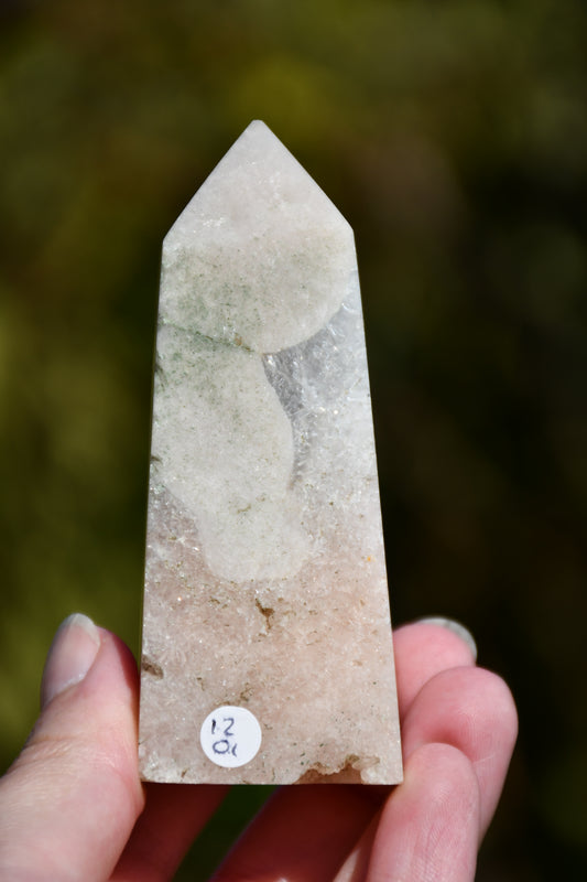 Pink amethyst obelisk