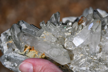 Himalayan quartz with chlorite cluster