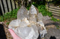 Himalayan quartz cluster with black tourmaline and mica