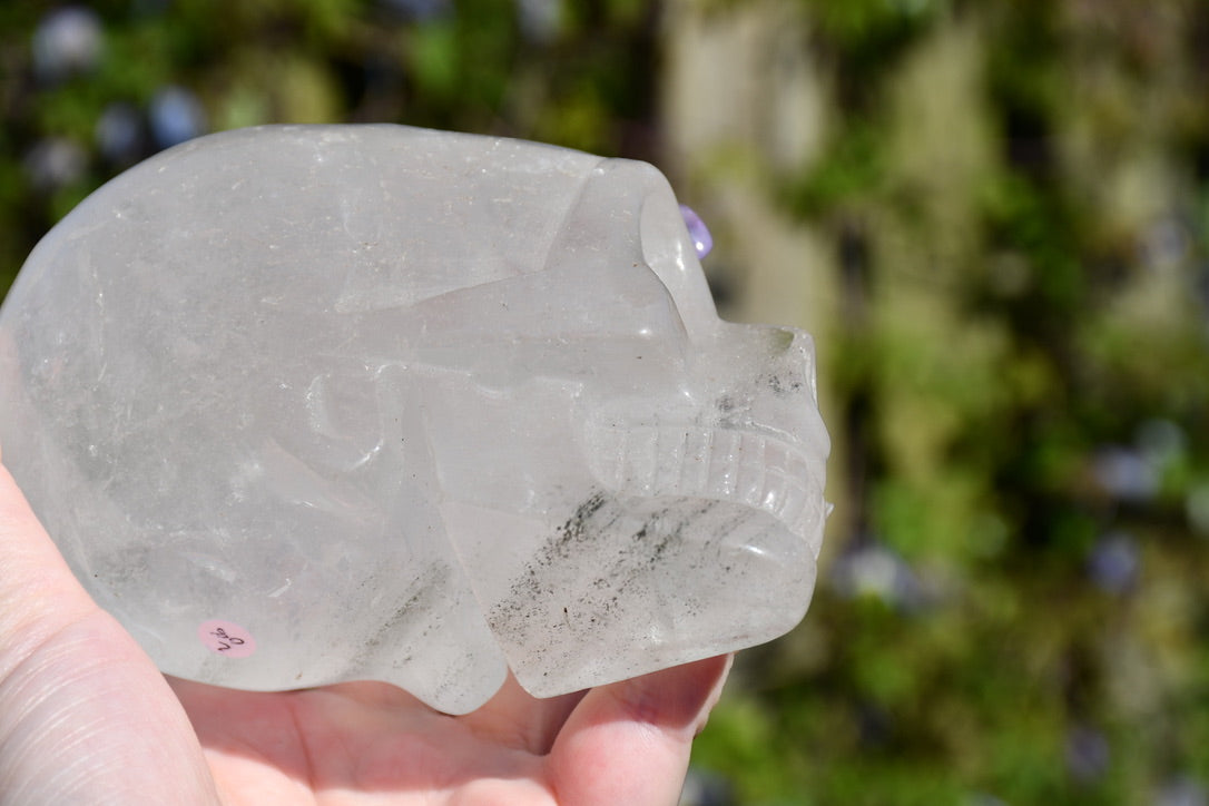 Clear quartz and amethyst elongated traveller