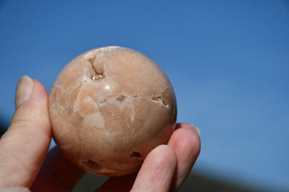 Possible pink amethyst sphere