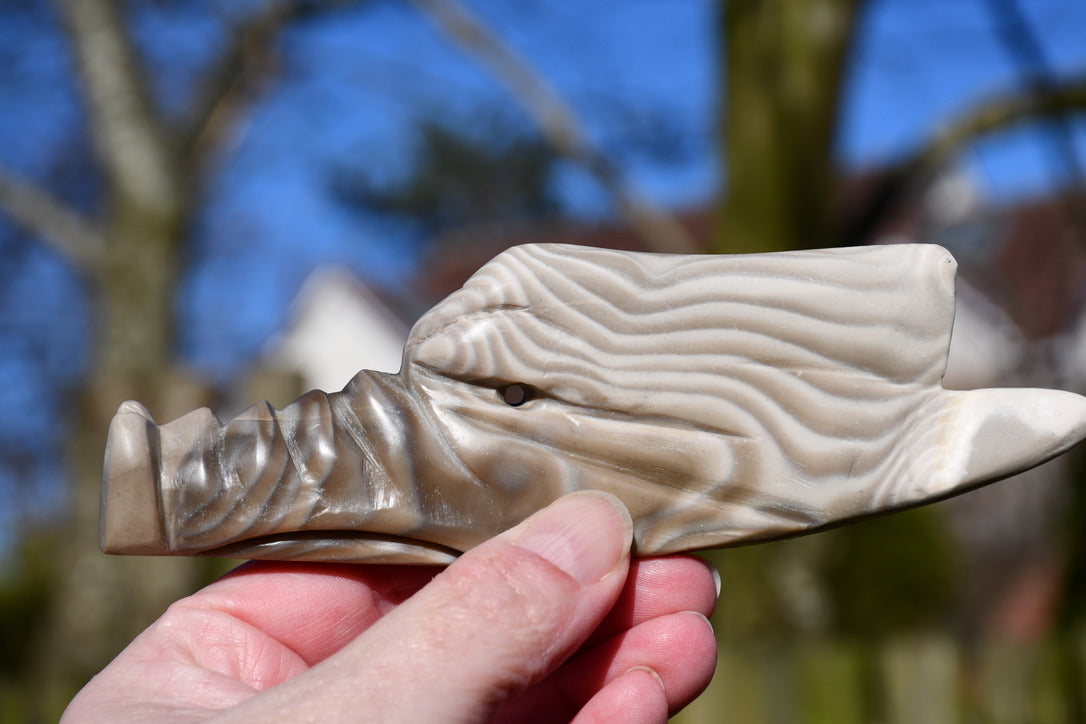 Polish flint dragon - Manus carve