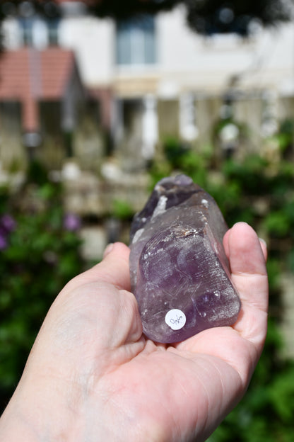 Manus phantom amethyst tribal skull carve