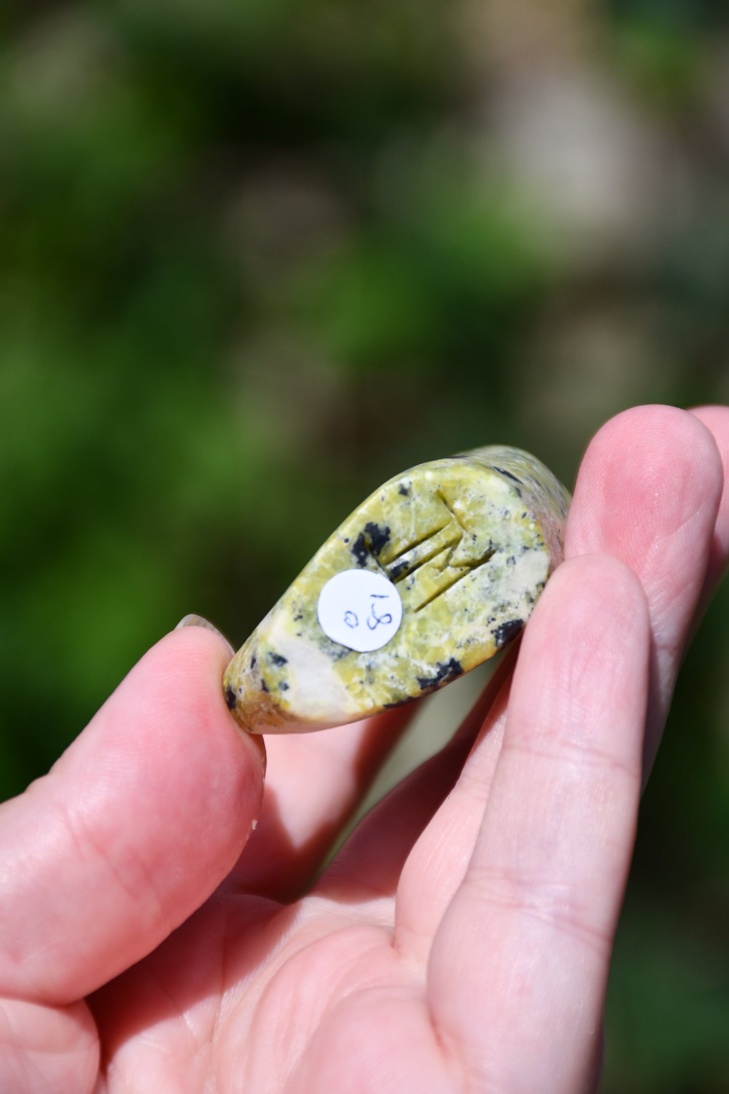 Lizardite Manu "blow of life" carving