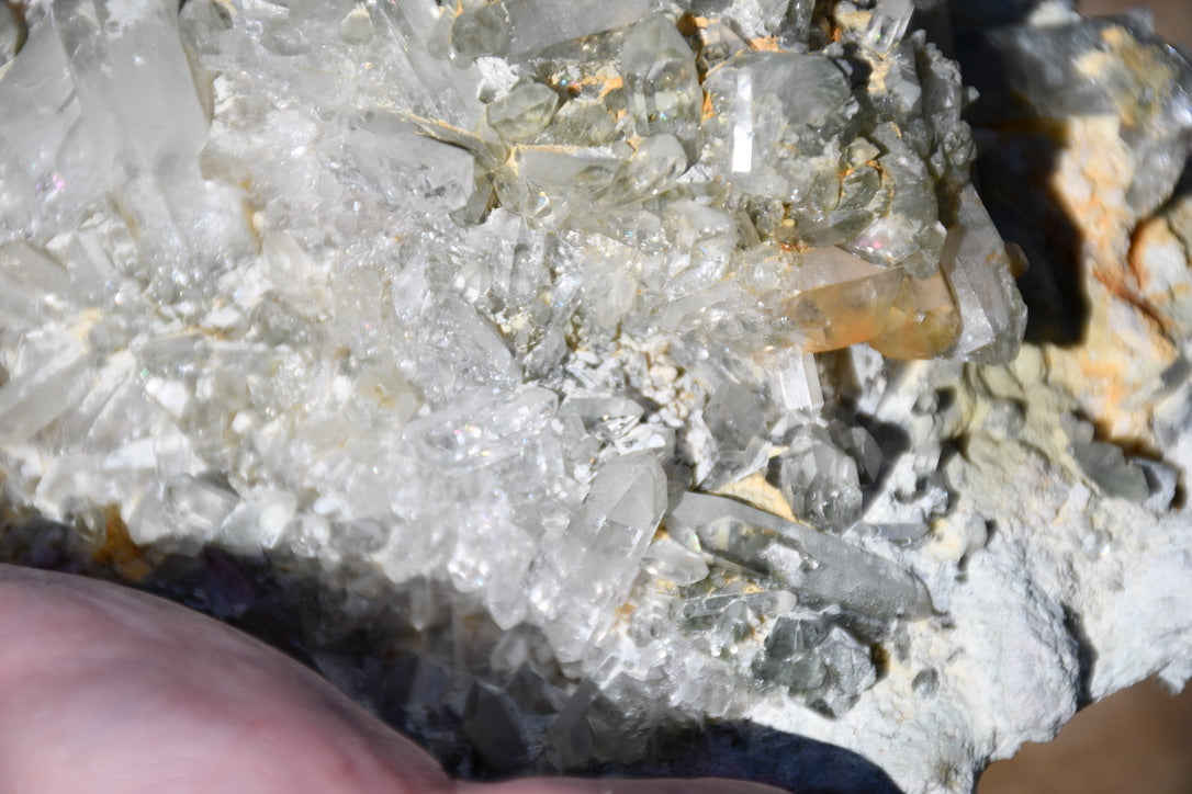 Himalayan quartz with chlorite cluster