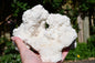 White aragonite cluster
