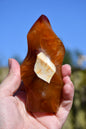 Carnelian/ agate and carnelian flame