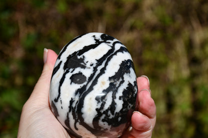 Zebra jasper skull carve