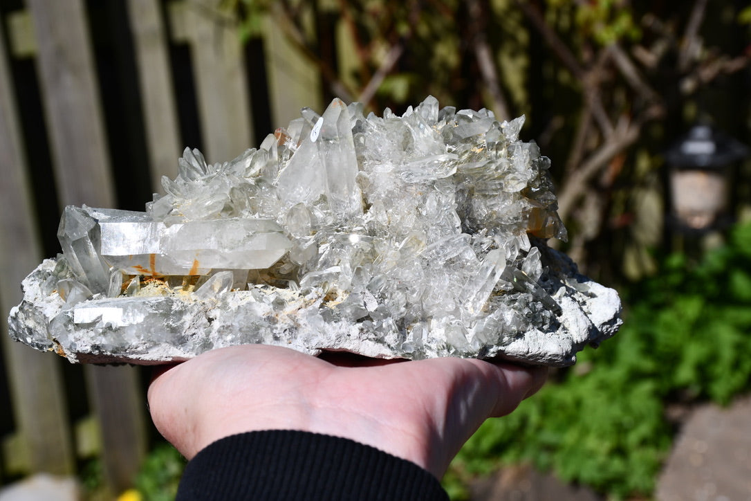 Himalayan quartz with chlorite cluster
