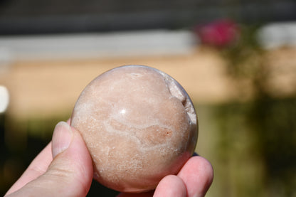 Possible pink amethyst sphere