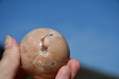 Possible pink amethyst sphere
