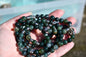Moss agate mala