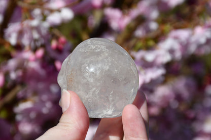 Clear quartz skull
