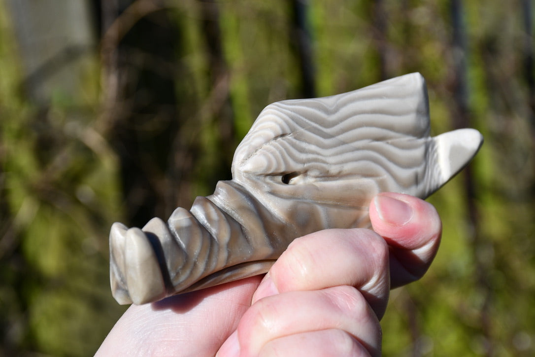 Polish flint dragon - Manus carve