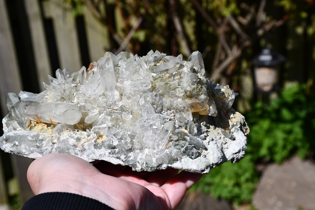 Himalayan quartz with chlorite cluster