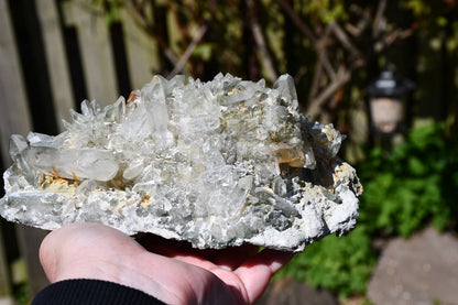 Himalayan quartz with chlorite cluster