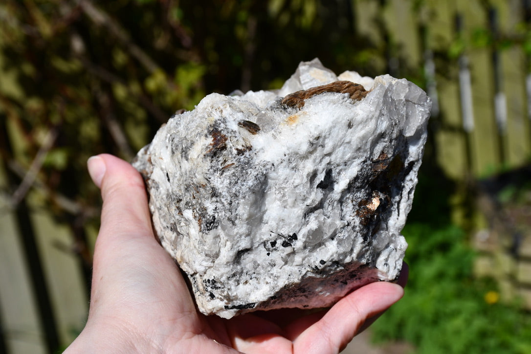 Himalayan quartz, topaz, calcite, smoky quartz and mica cluster