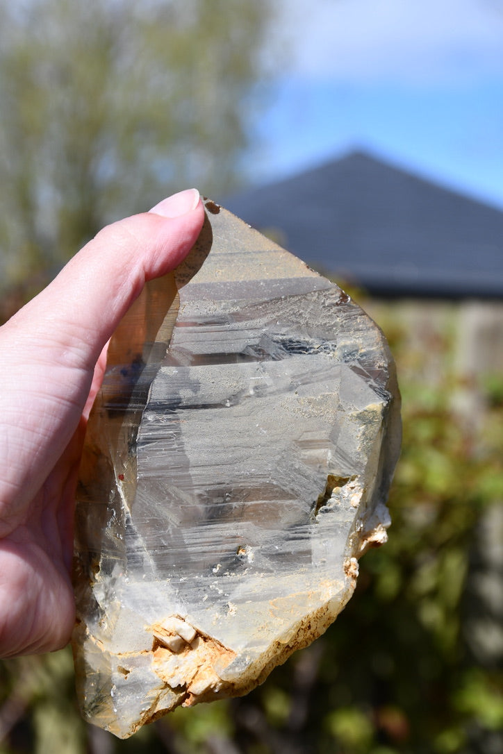 Himalayan quartz point - heavily included