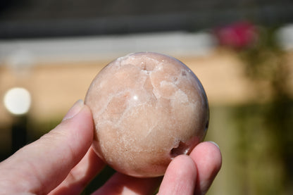 Possible pink amethyst sphere