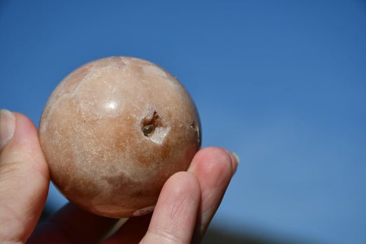 Possible pink amethyst sphere