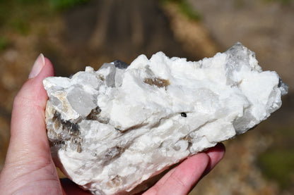 Himalayan "grey" quartz cluster
