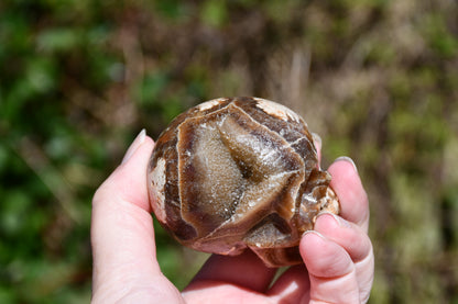 Aragonite carved skull