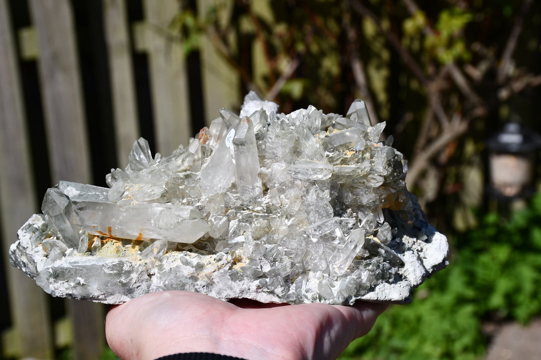 Himalayan quartz with chlorite cluster