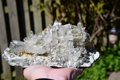 Himalayan quartz with chlorite cluster