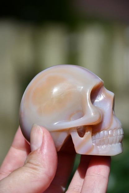 (possible) Raven or Ravenia agate skull carve