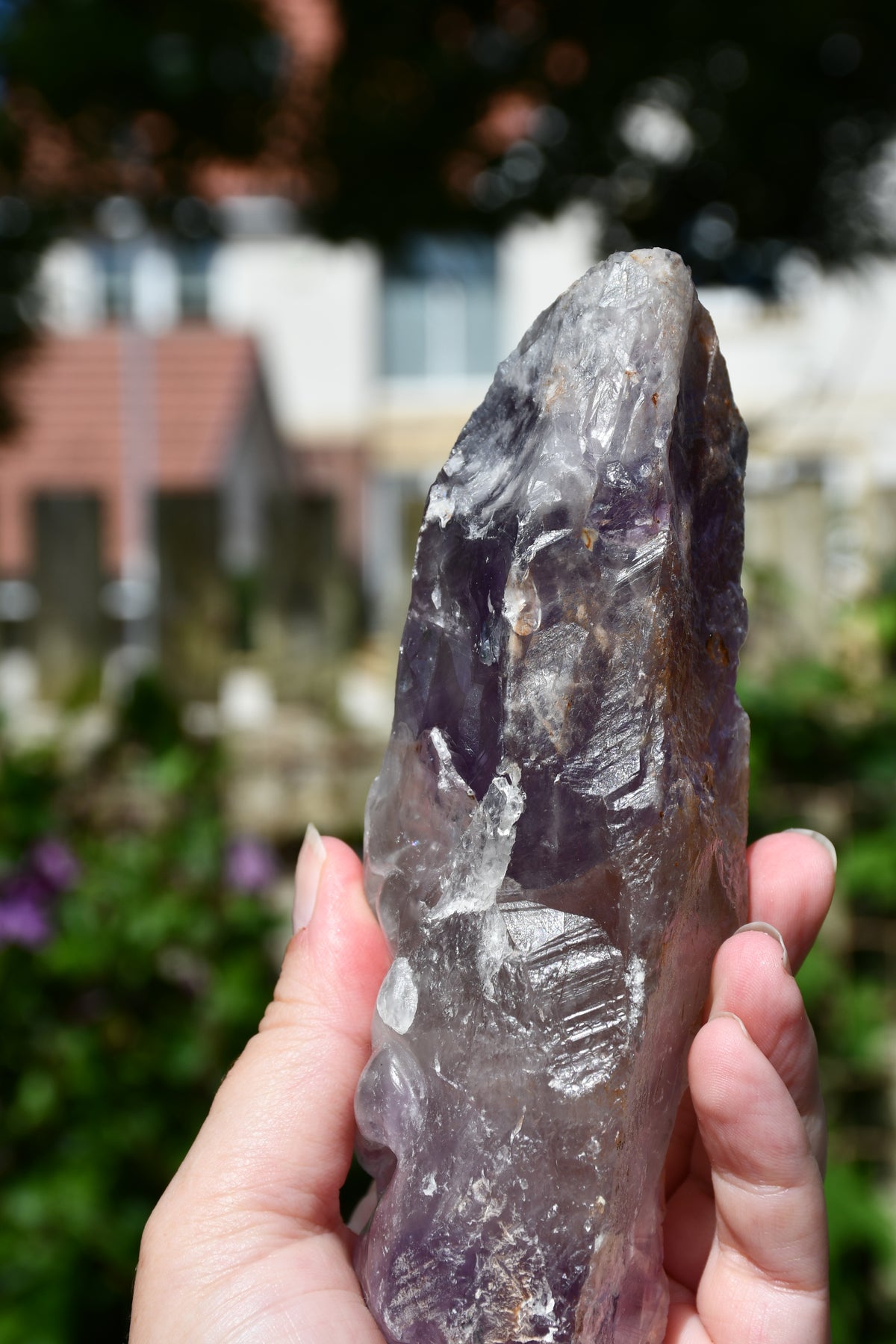Manus phantom amethyst tribal skull carve