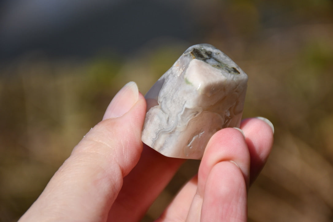 Flower agate freeform