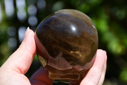 Smoky Quartz Skull carve