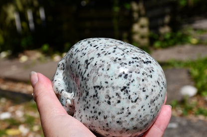 Kiwi jasper Mitchell Hedges inspired skull carve