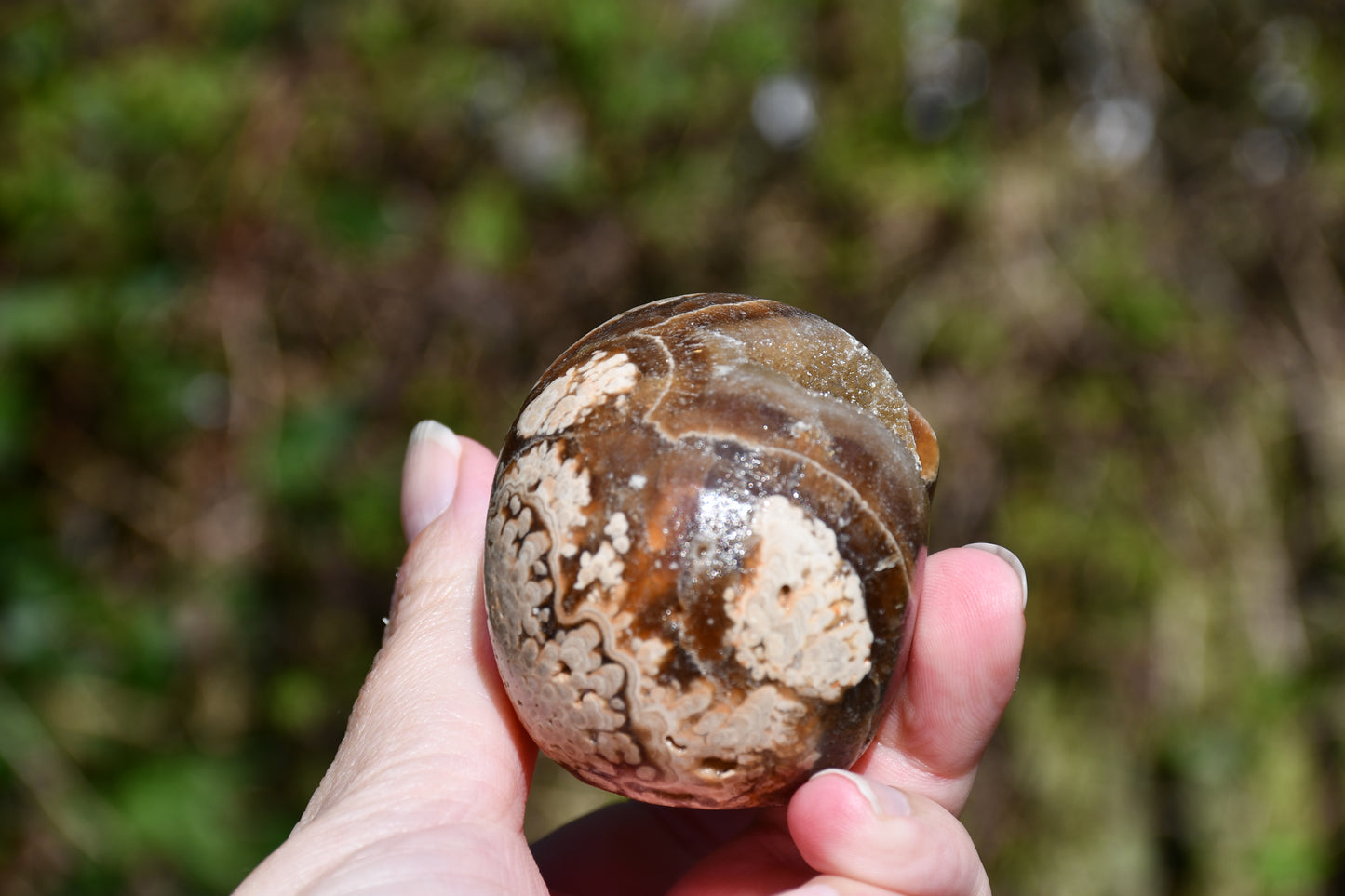 Aragonite carved skull