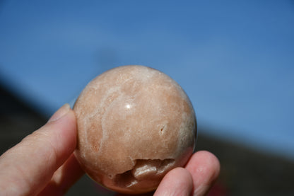 Possible pink amethyst sphere