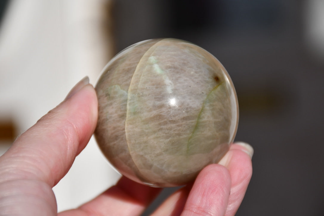Green moonstone/Garnierite sphere