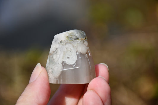 Flower agate freeform