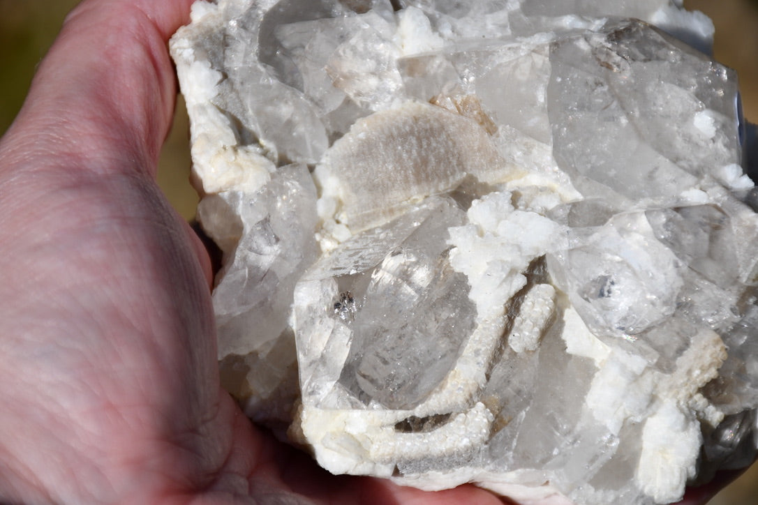 Himalayan "grey" quartz cluster
