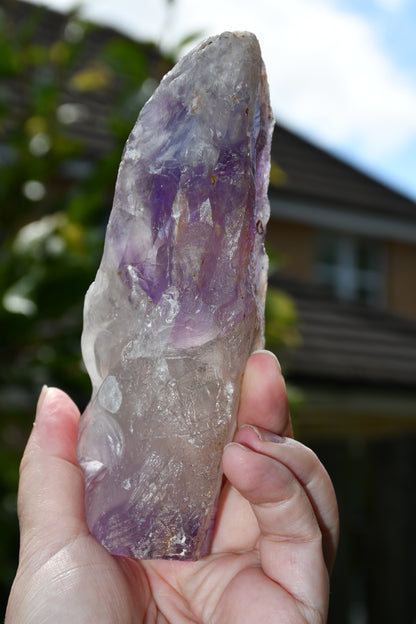 Manus phantom amethyst tribal skull carve