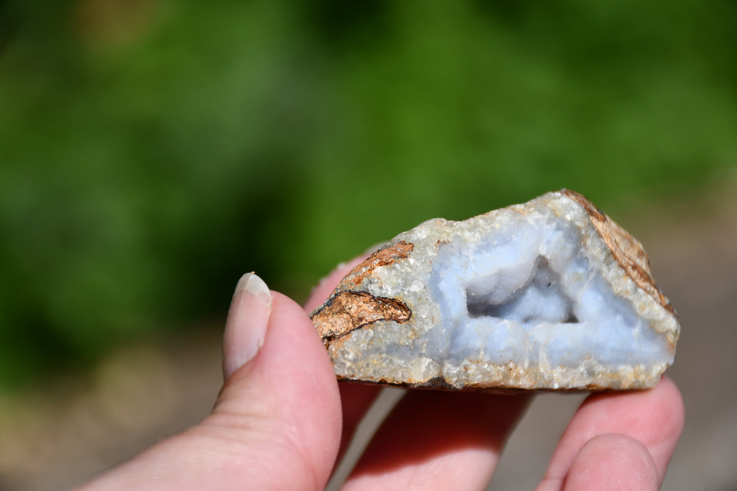 Blue lace agate trio