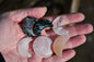 Set of crystal moons