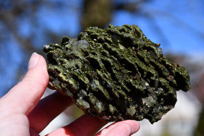 "fairy forest" epidote on quartz cluster