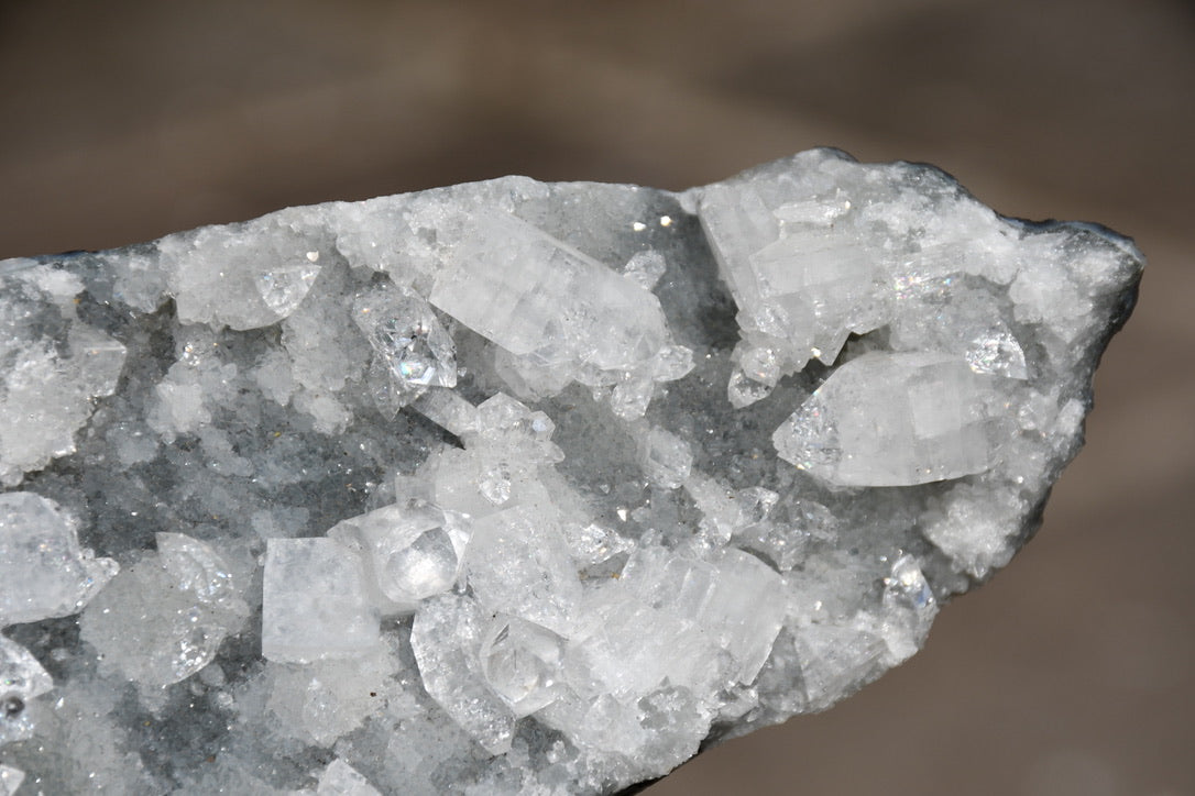 Apophyllite and zeolite cluster