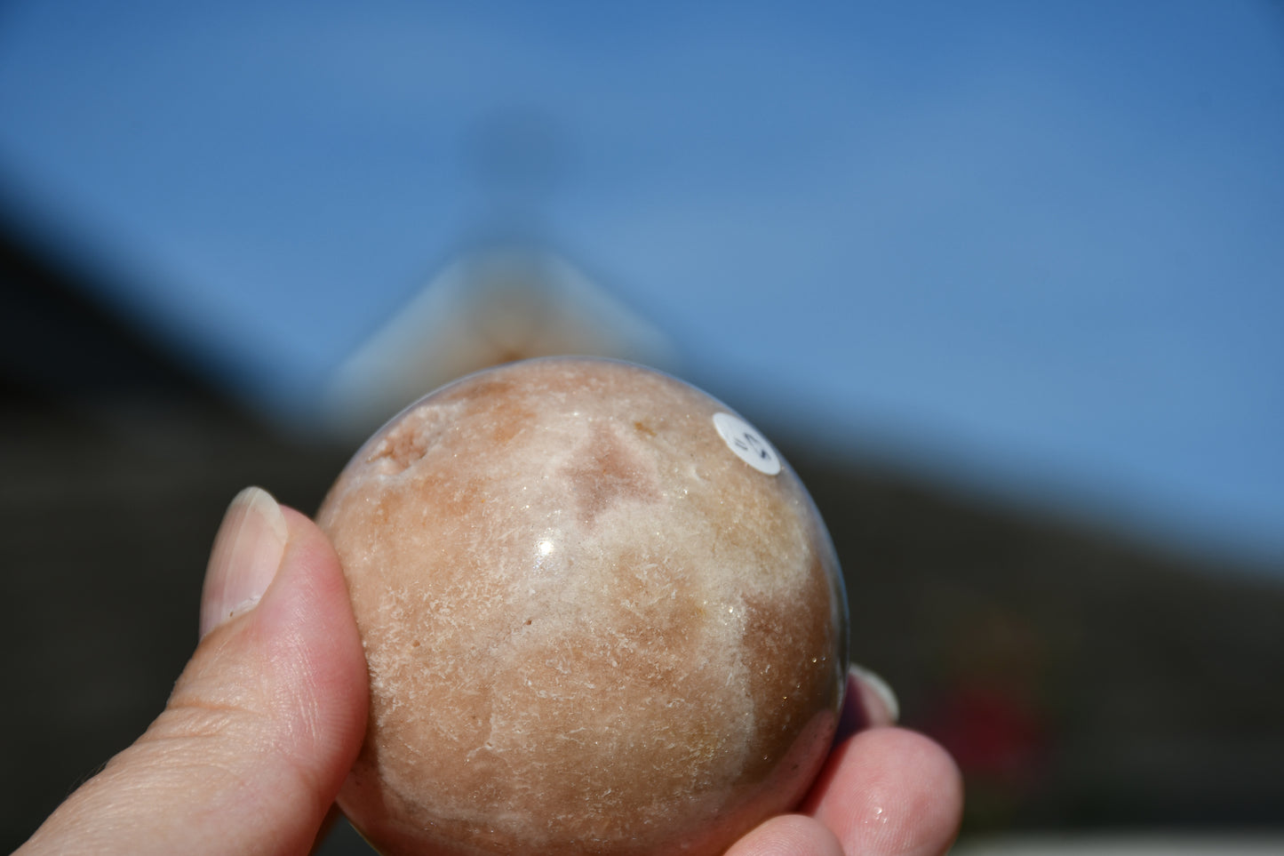 Possible pink amethyst sphere