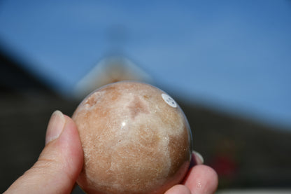 Possible pink amethyst sphere