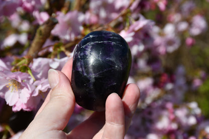 Purple fluorite skull