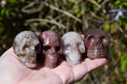 Skull carve mixed crystal bundle 10 pieces (+ 3 added extras)