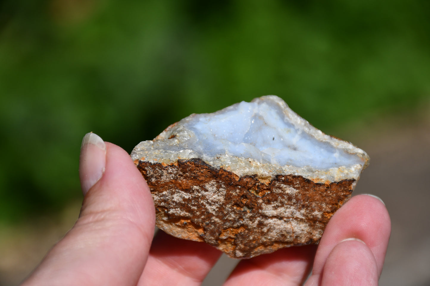 Blue lace agate trio