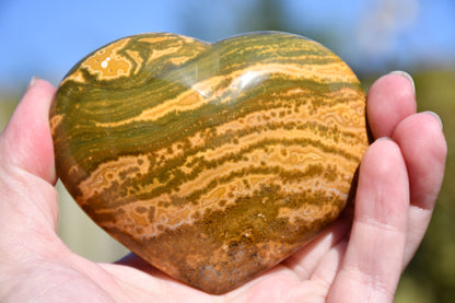 Ocean jasper heart